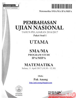 PembahasanSoalUNMatematikaSMAIPA2017Paket1 001