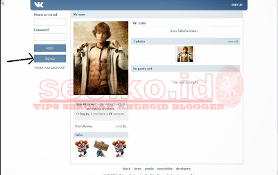cara buat akun vk