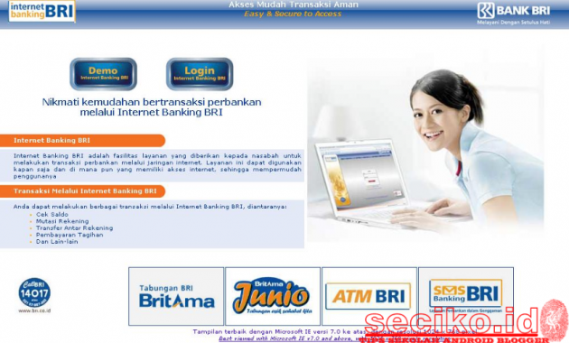 Persyaratan Dan Cara Daftar Registrasi Internet Banking BRI | Seciko ID