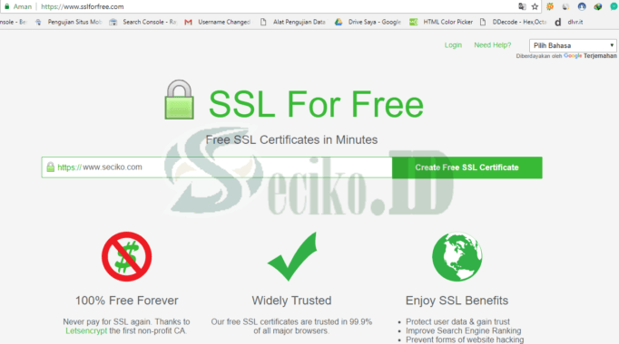 Cara Instal SSL Gratis