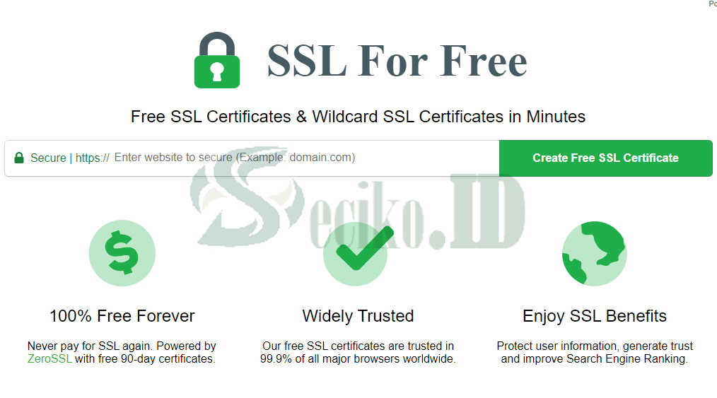 Cara mendapatkan sertifikat ssl gratis