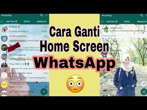 Video Cara mengganti background WhatsApp dengan foto  ( wallpaper foto WA ) 2021