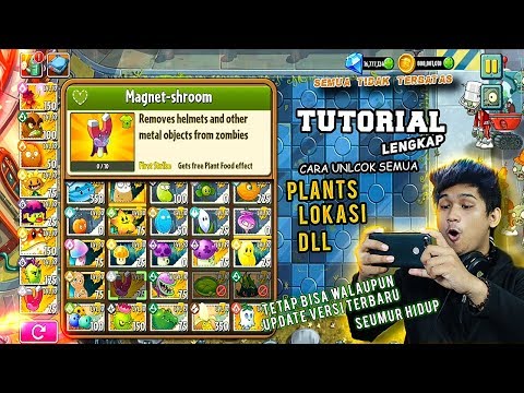 Video Cara Mudah Membuka Semua PLANTS dan WORLD – Unlimited Diamonds | Plants Vs Zombies 2 2021