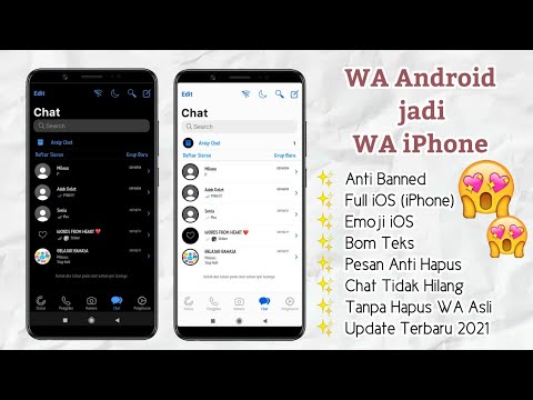 Cara Mengubah WhatsApp Android Menjadi iPhone Tanpa Hapus Aplikasi WhatsApp Asli || Terbaru 2021✨ 2021