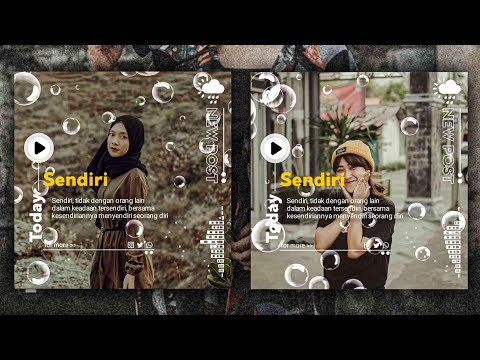 Cara Membuat Video Literasi dengan Bubbles Effect dan Template Keren di Kinemaster | Story WA