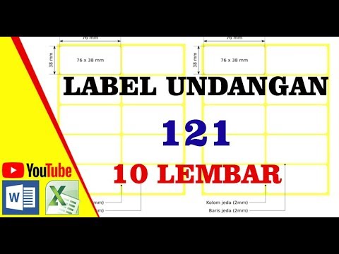 Cara Membuat Label Undangan 121 Terbaru