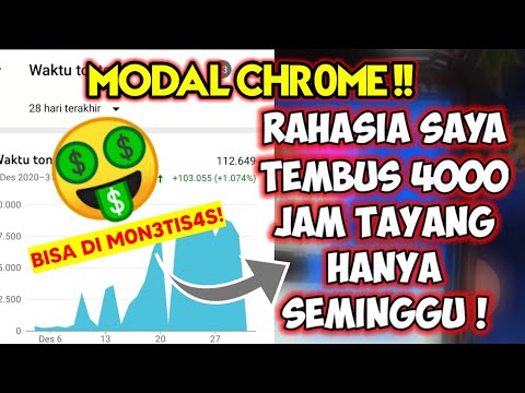 Trik Kejar Jam Tayang Channel Youtube (sehari bisa seribu) – TUTORIAL Youtuber Pemula Terbaru