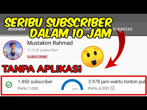 CARA CEPAT DAPAT BANYAK SUBSCRIBER YOUTUBE ‼️- TIPS DAPAT SUBSCRIBER 2021 Terbaru