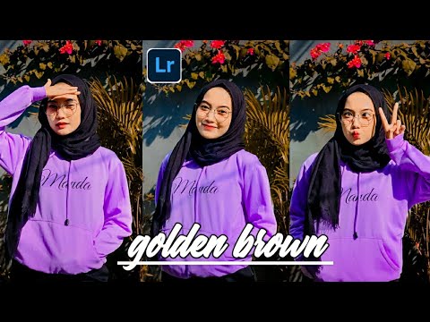 Cara edit foto seperti selebgram filter golden brown | Lightroom tutorial android mobile cc