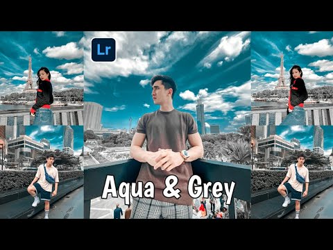 Tutorial edit foto ala selebgram filter aqua & grey | Lightroom tutorial android mobile cc