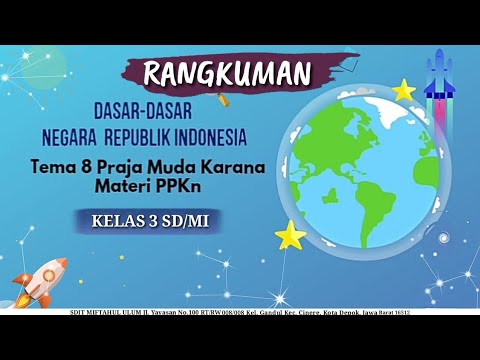 Pembahasan RANGKUMAN MATERI TEMA 8 KELAS 3 SD/MI || MATERI PELAJARAN PPKN