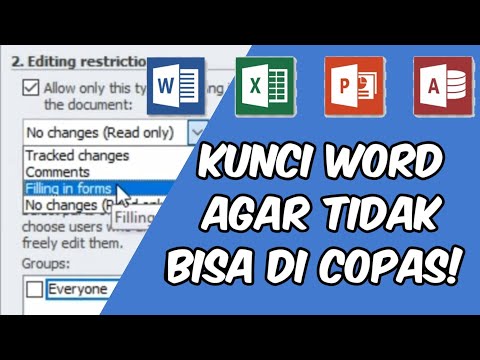 Cara Mengunci Word Agar Tidak Bisa Dicopy dan Diedit, 100% BERHASIL Terbaru