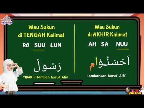 Pembahasan CARA MENYAMBUNGKAN HURUF HIJAIYAH YANG MEMILIKI MAD THOBII DENGAN WAU SUKUN DI AKHIR KALIMAT #Part-7