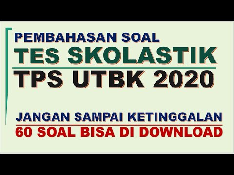 Soal Latihan TPS UTBK  2020 dan Pembahasannya