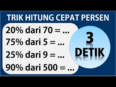 TRIK HITUNG CEPAT MENENTUKAN NILAI PERSEN