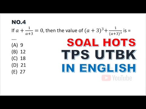 Soal TPS UTBK 2021 Pengetahuan Kuantitatif In English [4,5,6]