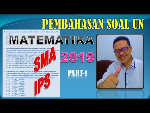 Pembahasan Soal Asli UN UNBK Matematika SMA IPS 2019