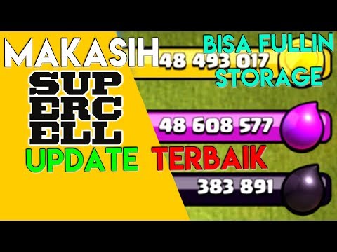 MAKASIH SUPERCELL ! Update Terbaik Nih ! Bisa Fullin Storage + Latihan – COC Indonesia