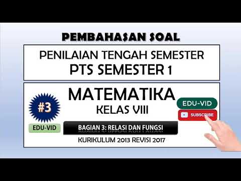 Soal PTS Matematika Kelas 8 Semester 1 Kurikulum 2013 Terbaru + Pembahasannya [#3]