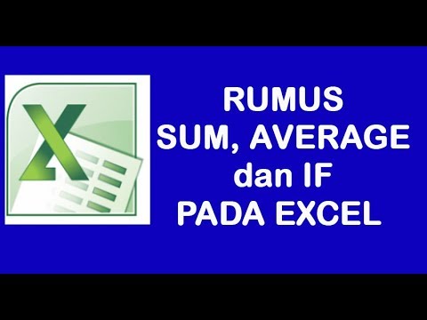 Tutorial Penggunaan Rumus SUM, AVERAGE dan IF Terbaru