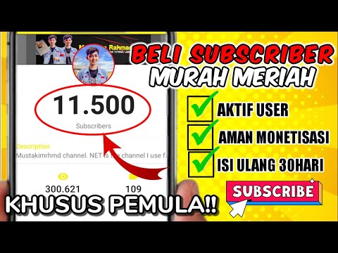 BELI SUBSCRIBER SUPER MURAH‼️- BISA PAKAI PULSA (20ribu =100subs) Terbaru