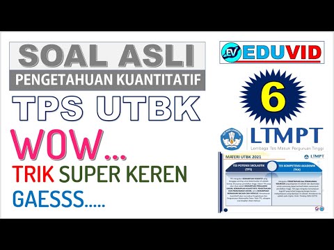 Soal ASLI TPS UTBK (Kuantitatif Matematika Dasar) – SBMPTN 2021 [#6]