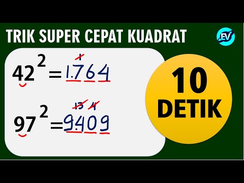 TRIK CEPAT Kuadrat Dua Digit Angka Sembarang