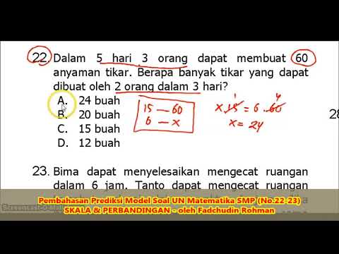 Soal SKALA & PERBANDINGAN (No.22-23) - Pembahasan Soal Matematika SMP ...