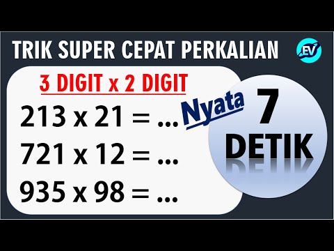 TRIK SUPER CEPAT PERKALIAN 3 DIGIT KALI 2 DIGIT - EDUVID | Seciko ID