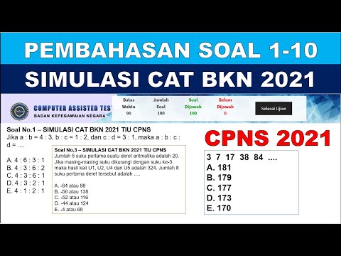 Pembahasan Soal Asli SIMULASI CAT BKN 2021 – TIU CPNS [NO.1-10]