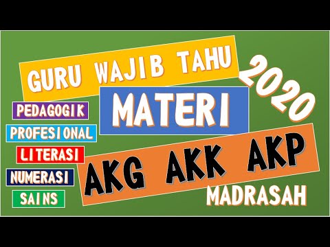 Materi AKG AKK AKP MADRASAH 2020