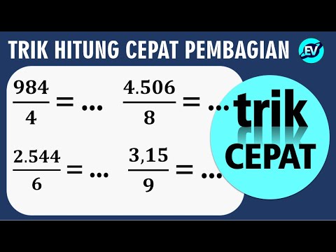 TRIK HITUNG CEPAT PEMBAGIAN Angka Sembarang