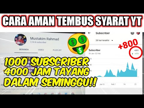 TEMPAT MEMBELI SUBSCRIBER DAN JAM TAYANG MURAH !! (Bisa Monetisasi) Terbaru