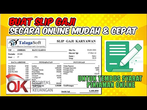 CARA BUAT SLIP GAJI SECARA ONLINE (bisa untuk pinjol) Terbaru