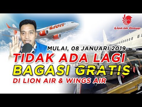 Lion Air Dan Wings Air Tak Sediakan Bagasi Gratis Kepada Penumpang