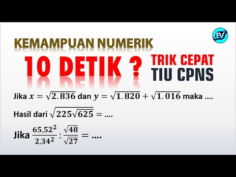 TRIK CEPAT TIU CPNS 2021 – KEMAMPUAN NUMERIK BENTUK AKAR [#87]