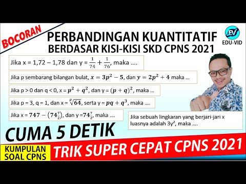 TRIK CEPAT TAKLUKKAN PERBANDINGAN KUANTITAIF TIU CPNS 2021 [Part-1]