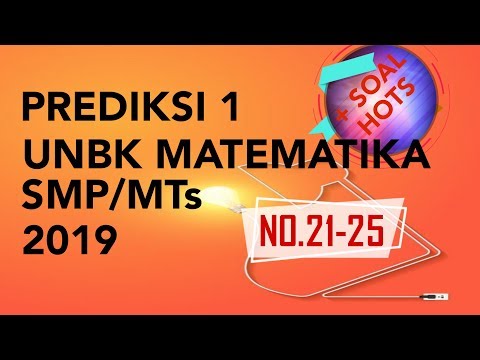 PREDIKSI 1 (No.21-24) – SOAL UNBK MATEMATIKA SMP 2019 + SOAL HOTS (Sesuai Kisi-Kisi Terbaru)