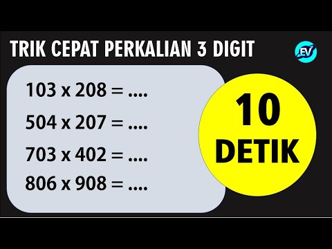 TRIK CEPAT PERKALIAN 3 DIGIT