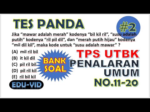 TES BAHASA PANDA – PERSIAPAN TPS UTBK 2021 [#2]