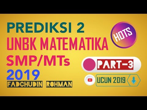 PREDIKSI 2 (No.21-30) – UNBK MATEMATIKA SMP 2019 (UCUN TAHAP 1 PAKET 1)