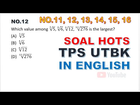 Soal TPS UTBK 2021 Pengetahuan Kuantitatif In English [No.11 12 13 14 15]