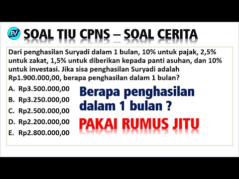 Pembahasan Soal HOTS TIU CPNS 2021 – Soal Cerita [#57]