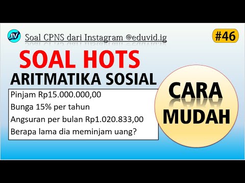 Pembahasan Soal HOTS TIU CPNS 2021 – Aritmatika Sosial [#46]