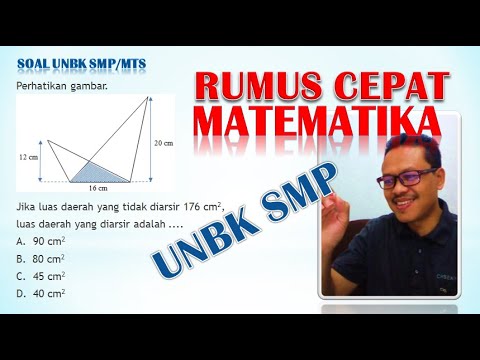 Rumus Cepat Soal UNBK – Menentukan Luas Gabungan 2 Segitiga