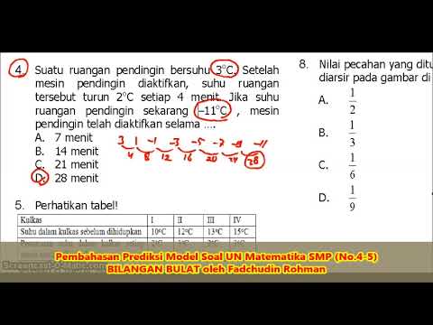 Soal Bilangan Bulat (No.4-5) – Pembahasan Soal Matematika SMP/MTs