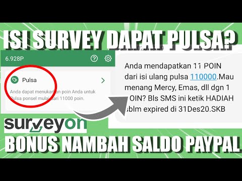 ISI SURVEY LANGSUNG DAPAT PULSA 10-100 RIBU !! – Tutorial Surveyon Terbaru