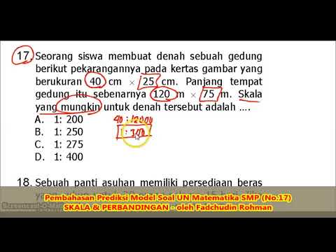 Soal SKALA & PERBANDINGAN (No.17) - Pembahasan Soal Matematika SMP/MTs ...