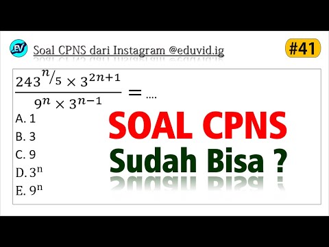 Pembahasan Soal TIU CPNS 2021 – Bentuk Perpangkatan [#41]