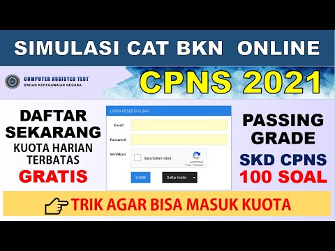 Simulasi CAT BKN 2021 Gratis – Tes SKD CPNS TWK TIU TKP